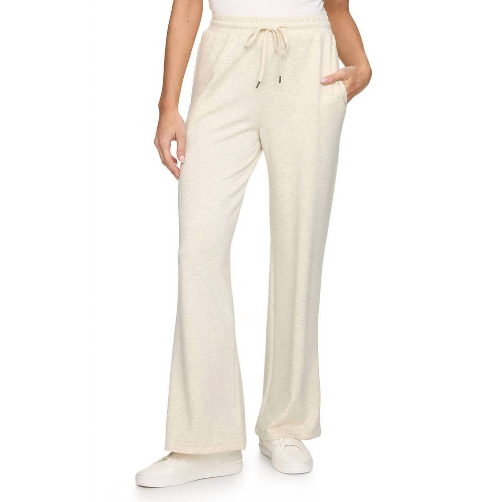 NEW FLAGS & ANTHEM super soft wide leg pants in oatmeal heather